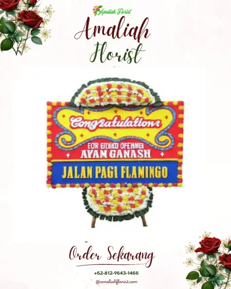 Sewa Papan Bunga Caringin
